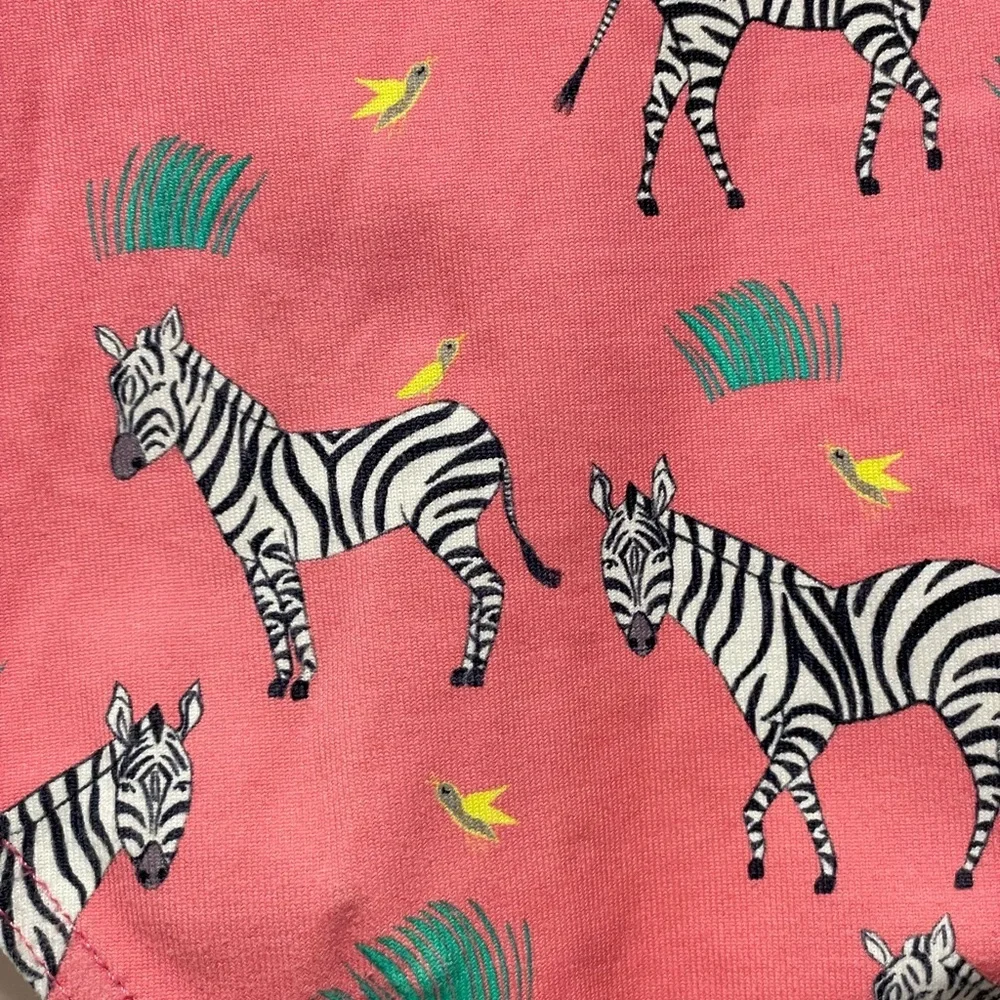 Trotters Pink Zebra-Accent Girls One-Piece Swim